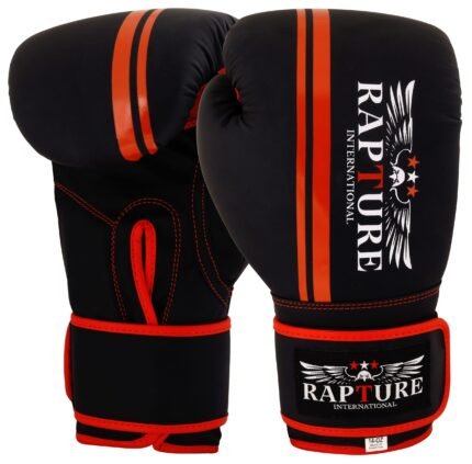 Rapture Boxing Gloves - Training Gloves for Boxing - Multilayered Padding, Attached Thumb, Hook & Loop System Kickboxing Gloves for Men Women